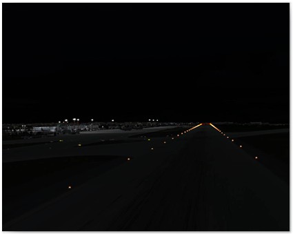 Runway night lighting