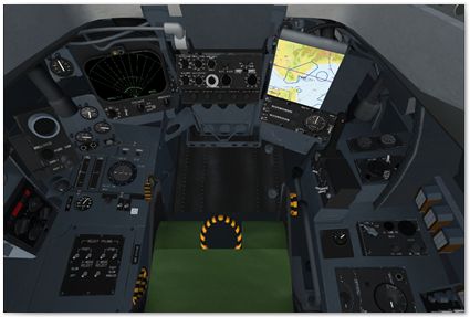 Rear cockpit overview